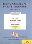 Kearney & Trecker-Milwaukee-Kearney & Trecker CSM No. 4-5-6, Plain & Vertical Milling Parts Manual 1956-CSM-Nos. 4-5-6-01